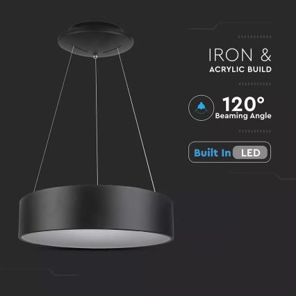 Ściemnialny żyrandol na przewodzie LED/20W/230V