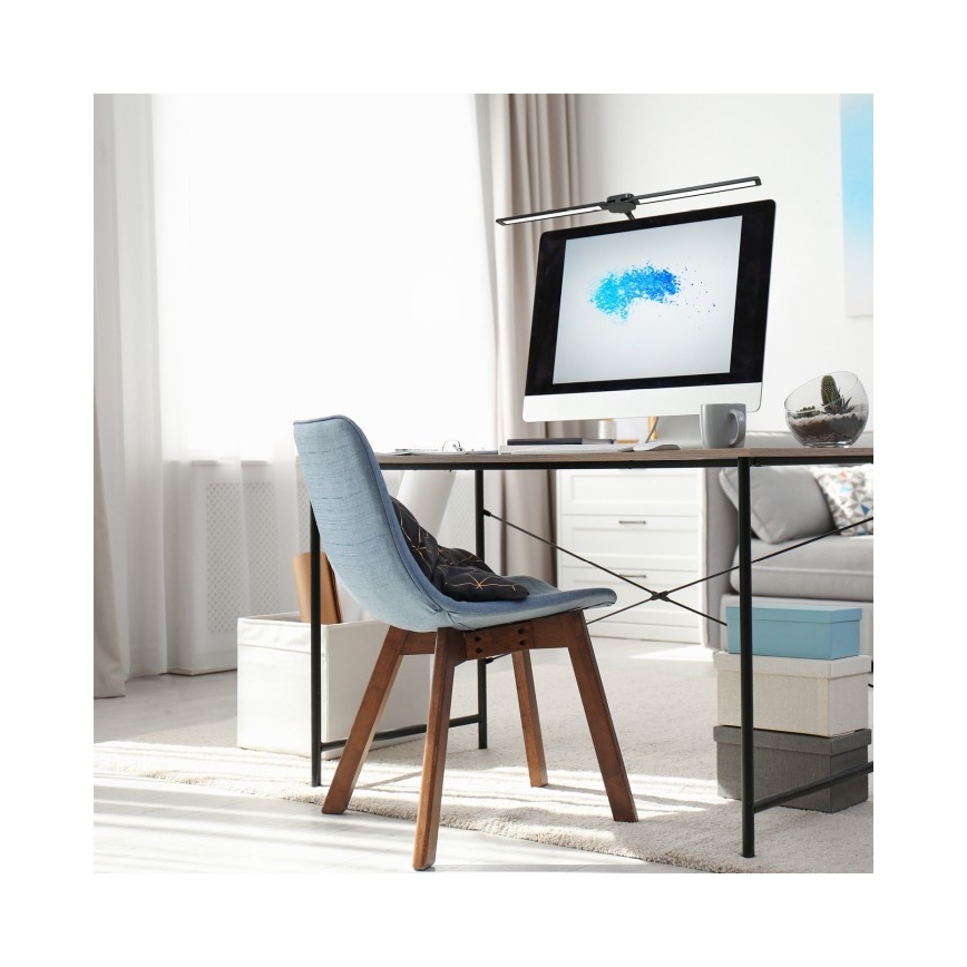 Ściemniana lampa biurkowa USB TENUIX DUO LED/14W/5V 3000-6000K czarna