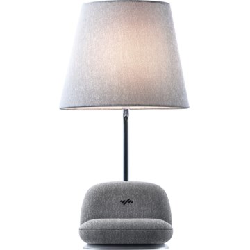 Ściemniana lampa stołowa LED z bezprzewodowym ładowaniem Qi SOFA LED/6W/230V szara