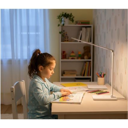 LED ściemniana lampka biurkowa z ładowaniem bezprzewodowym NOBLITE Q LED/7W/230V 3000/4000/6500K biała