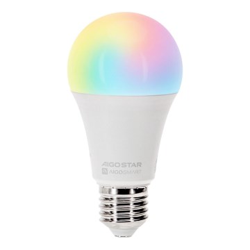 Ściemniana żarówka LED RGBW A60 E27/15W/230V 2700-6500K Wi-Fi - Aigostar