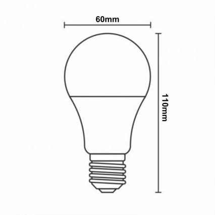 Ściemniana żarówka LED RGBW A60 E27/9W/230V 2700-6500K Wi-Fi Tuya