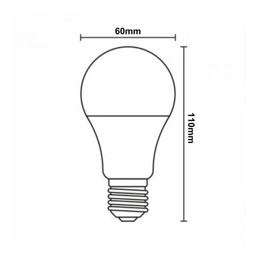 Ściemniana żarówka LED RGBW A60 E27/9W/230V 2700-6500K Wi-Fi Tuya