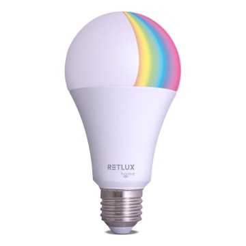 Ściemniana żarówka LED RGBW A70 E27/14W/230V 2700-6500K Wi-Fi Tuya