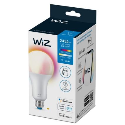 Ściemniana żarówka LED RGBW A80 E27/18,5W/230V 2200-6500K CRI 90 Wi-Fi - WiZ