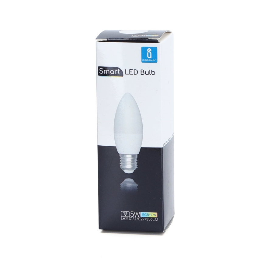 Ściemniana żarówka LED RGBW C37 E27/5W/230V 3000-6500K Wi-Fi - Aigostar