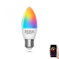 Ściemniana żarówka LED RGBW C37 E27/7W/230V 3000-6500K Wi-Fi - Aigostar