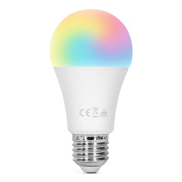Ściemniana żarówka LED RGBW E27/8W/230V 3000K + Pilot zdalnego sterowania - Aigostar