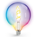 Ściemniana żarówka LED RGBW FILAMENT MESH Smart G125 E27/4,9W/230V 2700K - Aigostar