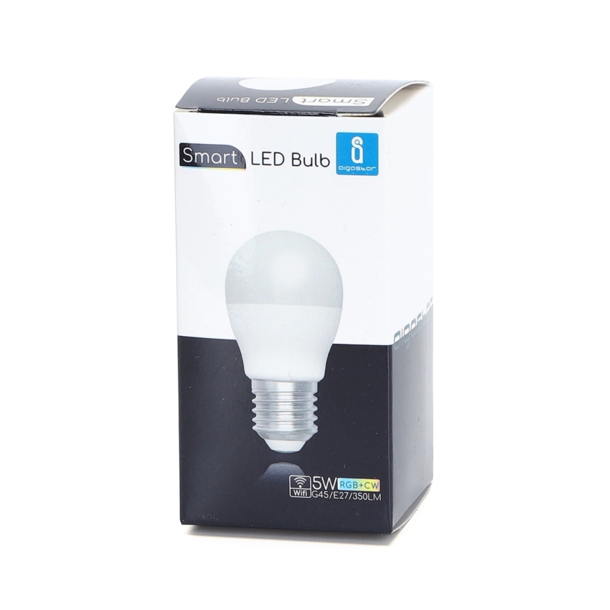 Ściemniana żarówka LED RGBW G45 E27/5W/230V 3000-6500K Wi-Fi - Aigostar