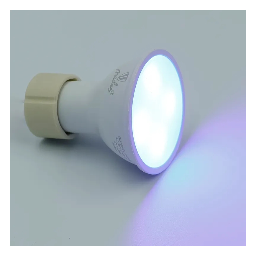 Ściemniana żarówka LED RGBW GU10/4,5W/230V 2700-6500K Wi-Fi Tuya