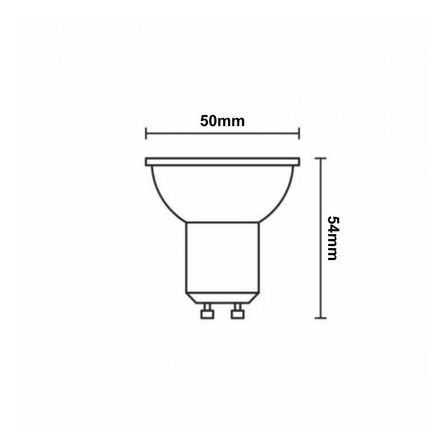 Ściemniana żarówka LED RGBW GU10/4,5W/230V 2700-6500K Wi-Fi Tuya