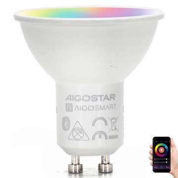 Ściemniana żarówka LED RGBW GU10/4,9W/230V 2700-6500K - Aigostar