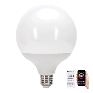 Ściemniana żarówka LED RGBW MESH G120 E27/18W/230V 6500K + pilot zdalnego sterowania - Aigostar