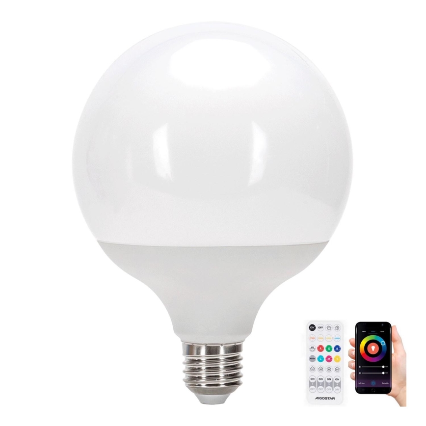 Ściemniana żarówka LED RGBW MESH G120 E27/18W/230V 6500K + pilot zdalnego sterowania - Aigostar