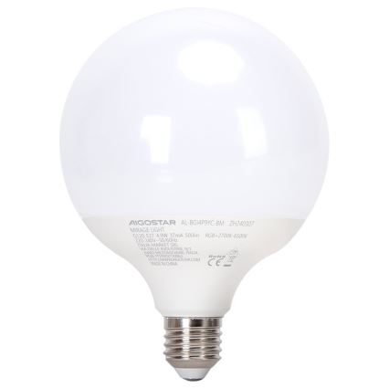 Ściemniana żarówka LED RGBW MESH G120 E27/4,9W/230V 2700-6500K + pilot zdalnego sterowania - Aigostar