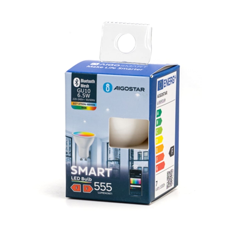 Ściemniana żarówka LED RGBW MESH Smart GU10/6,5W/230V 2700-6500K - Aigostar