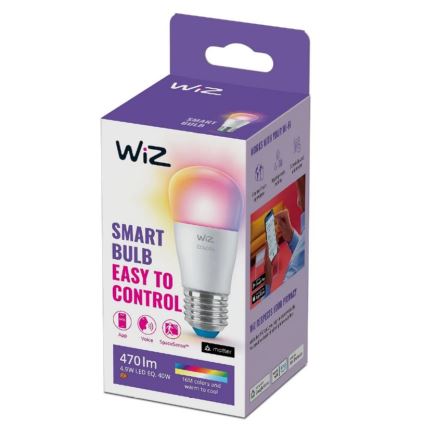 Ściemniana żarówka LED RGBW P45 E27/4,9W/230V 2200-6500K CRI 90 Wi-Fi - WiZ