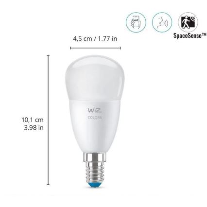 Ściemniana żarówka LED RGBW P45 E27/4,9W/230V 2200-6500K CRI 90 Wi-Fi - WiZ