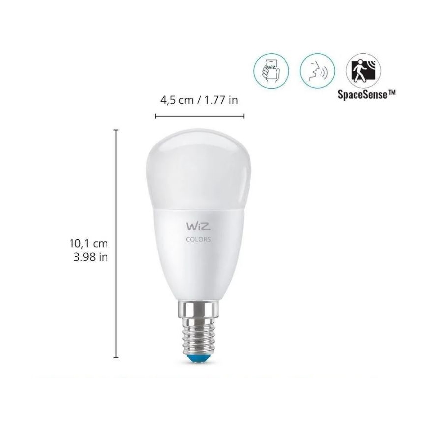 Ściemniana żarówka LED RGBW P45 E27/4,9W/230V 2200-6500K CRI 90 Wi-Fi - WiZ