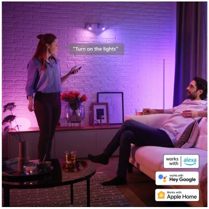 Ściemniana żarówka LED RGBW Philips Hue White And Color Ambiance GU5,3/MR16/6,3W/12V 2000-6500K