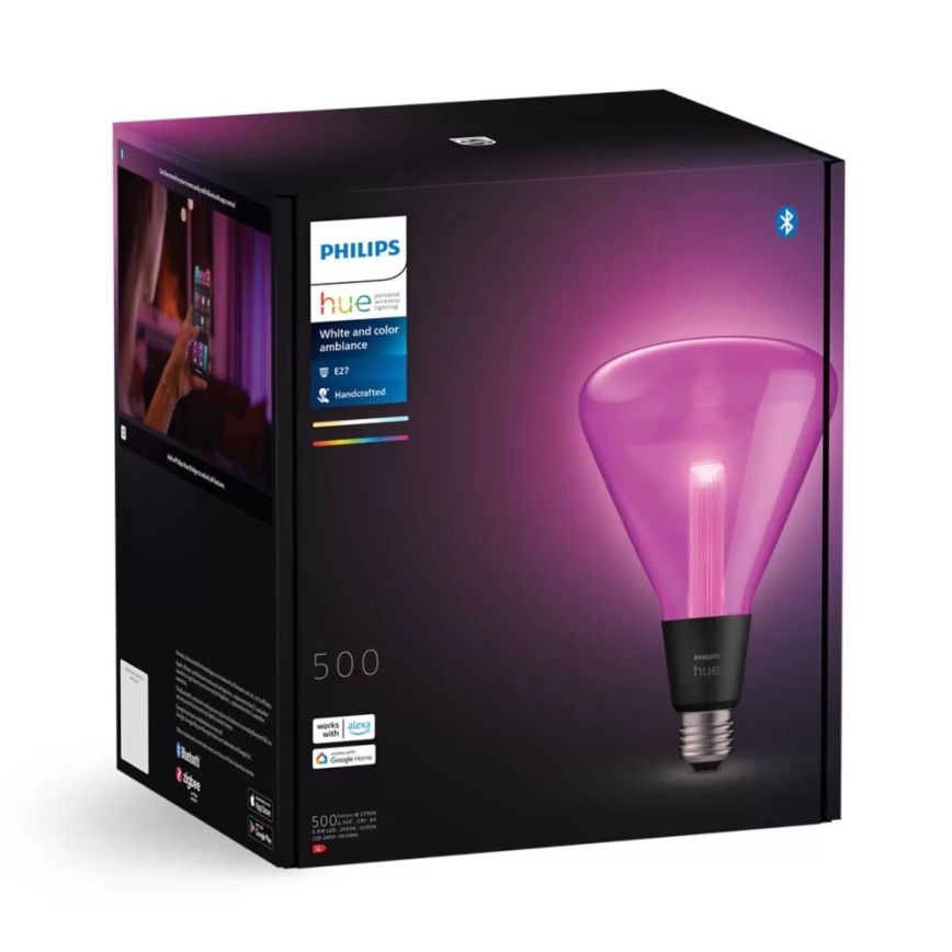 Ściemniana żarówka LED RGBW Philips Hue White And Color Ambiance E27/6,8W/230V 2000-6500K