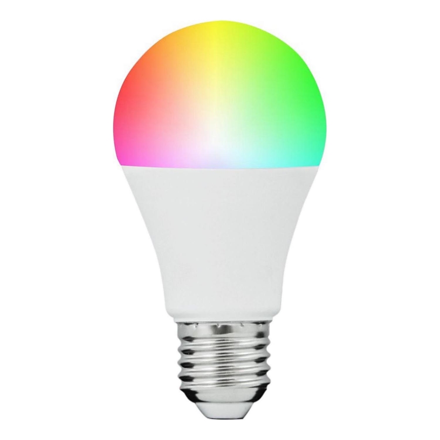 Ściemniana żarówka LED RGBW SMART A60 E27/8,5W/230V 4000K + pilot zdalnego sterowania