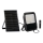 Ściemniane oświetlenie punktowe LED z panelem solarnym i czujnikiem zmierzchu LED/15W/15000 mAh 3,2V IP65 + pilot zdalnego sterowania