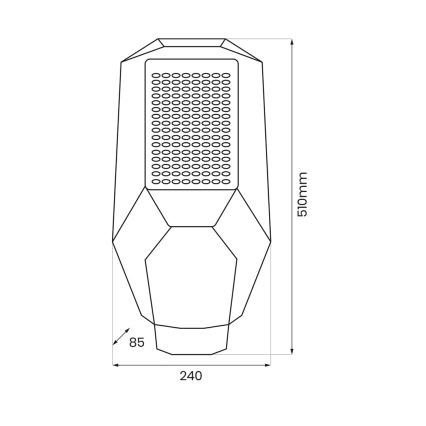 Ściemniane oświetlenie punktowe LED z czujnikiem zmierzchu i panelem solarnym LED/200W/20000 mAh 6500K IP65 szare