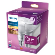 Ściemniane światło punktowe LED żarówka Philips E27/13W/230V 2700K