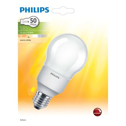 Energooszczędna żarówka PHILIPS E27/12W/230V - SOFTONE