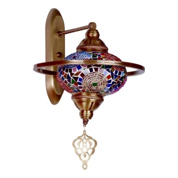 Ścienna lampa YENI 1xE27/40W/230V brązowa