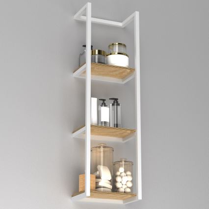 Ścienny wieszak na ręcznik 78x23 cm białe