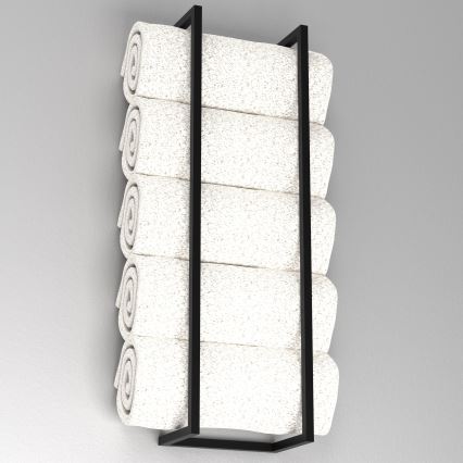 Ścienny wieszak na ręcznik 78x23 cm czarne