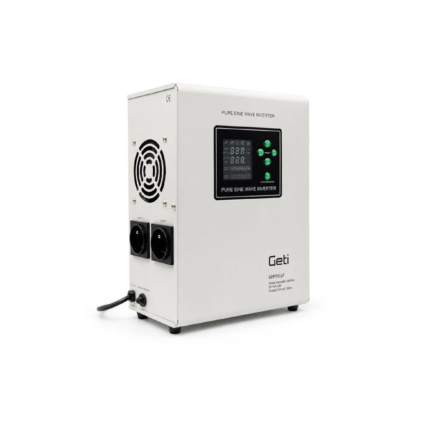 Ścienny zasilacz awaryjny UPS 700W/1000VA — czysta sinusoida