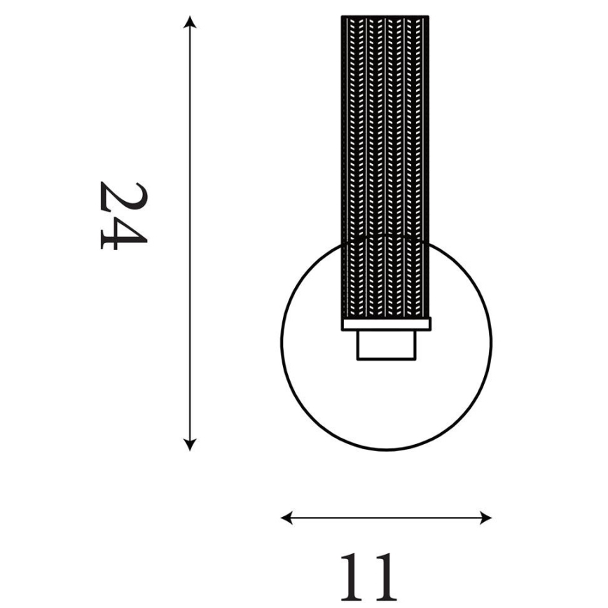 Searchlight - Ściemnialny kinkiet łazienkowy LED ABERDEEN LED/7W/230V IP44 mosiądz