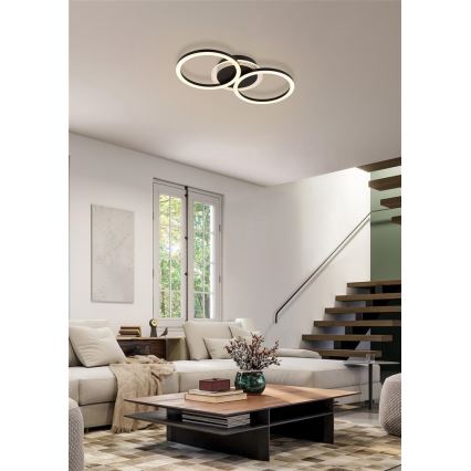 Searchlight - Ściemnialna lampa sufitowa CONTOUR LED/24W/230V 3000K