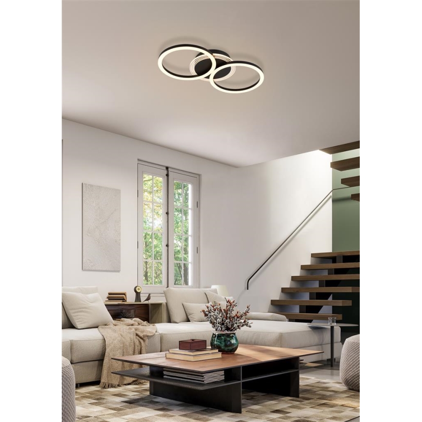 Searchlight - Ściemnialna lampa sufitowa CONTOUR LED/24W/230V 3000K