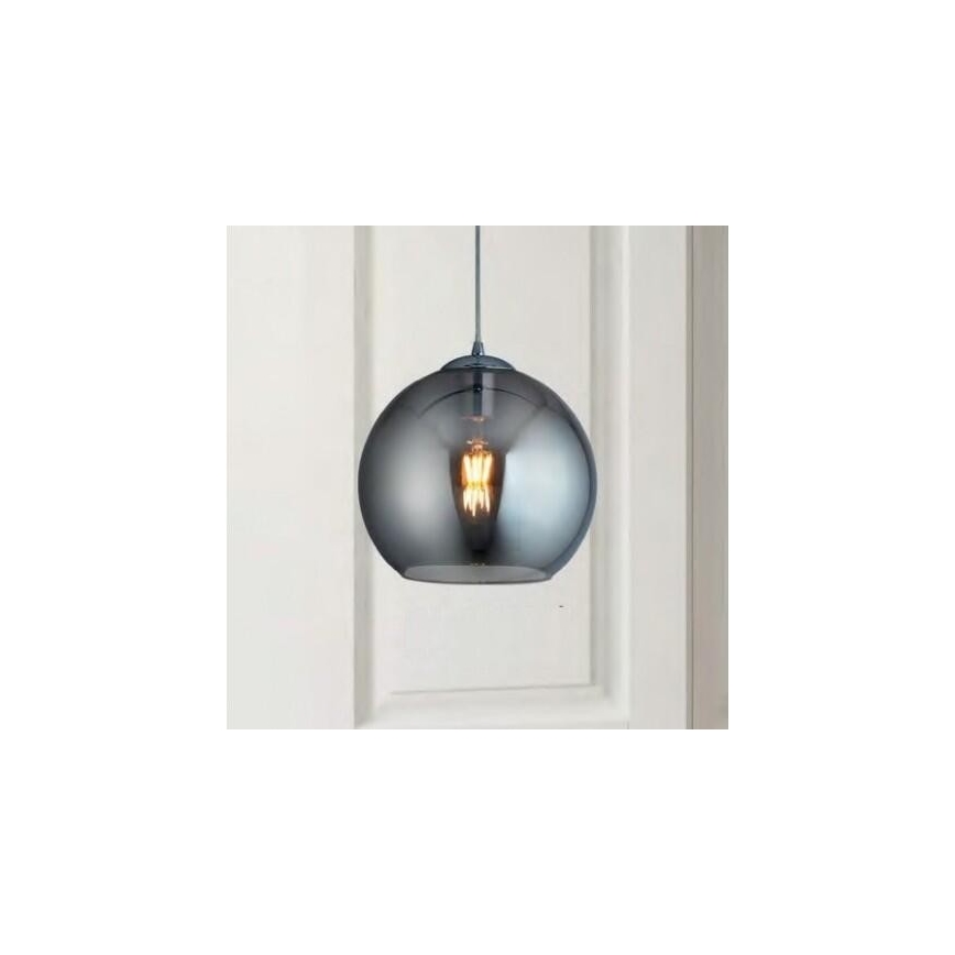 Searchlight 1621SM - Żyrandol na lince BALL 1xE27/60W/230V srebrny
