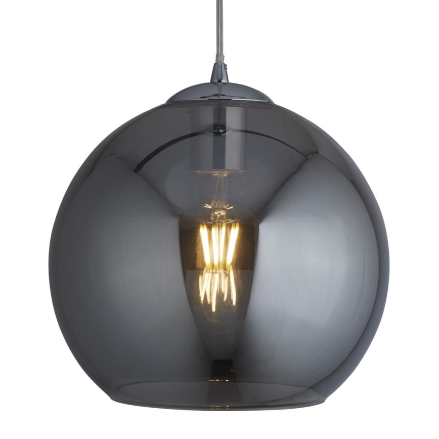 Searchlight 1621SM - Żyrandol na lince BALL 1xE27/60W/230V srebrny