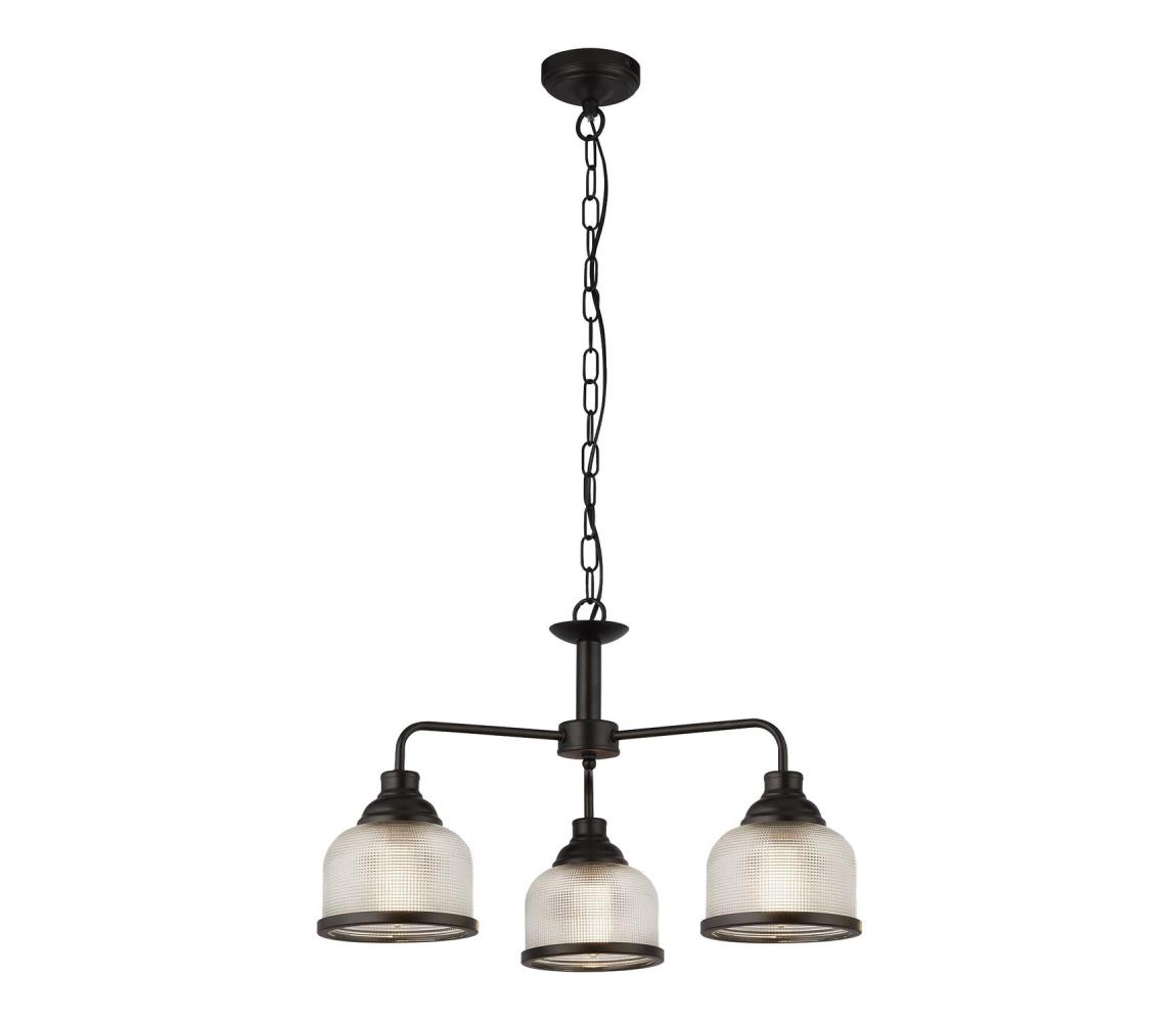 Searchlight 1683-3BK - Żyrandol na łańcuchu BISTRO 3xE27/60W/230V czarny
