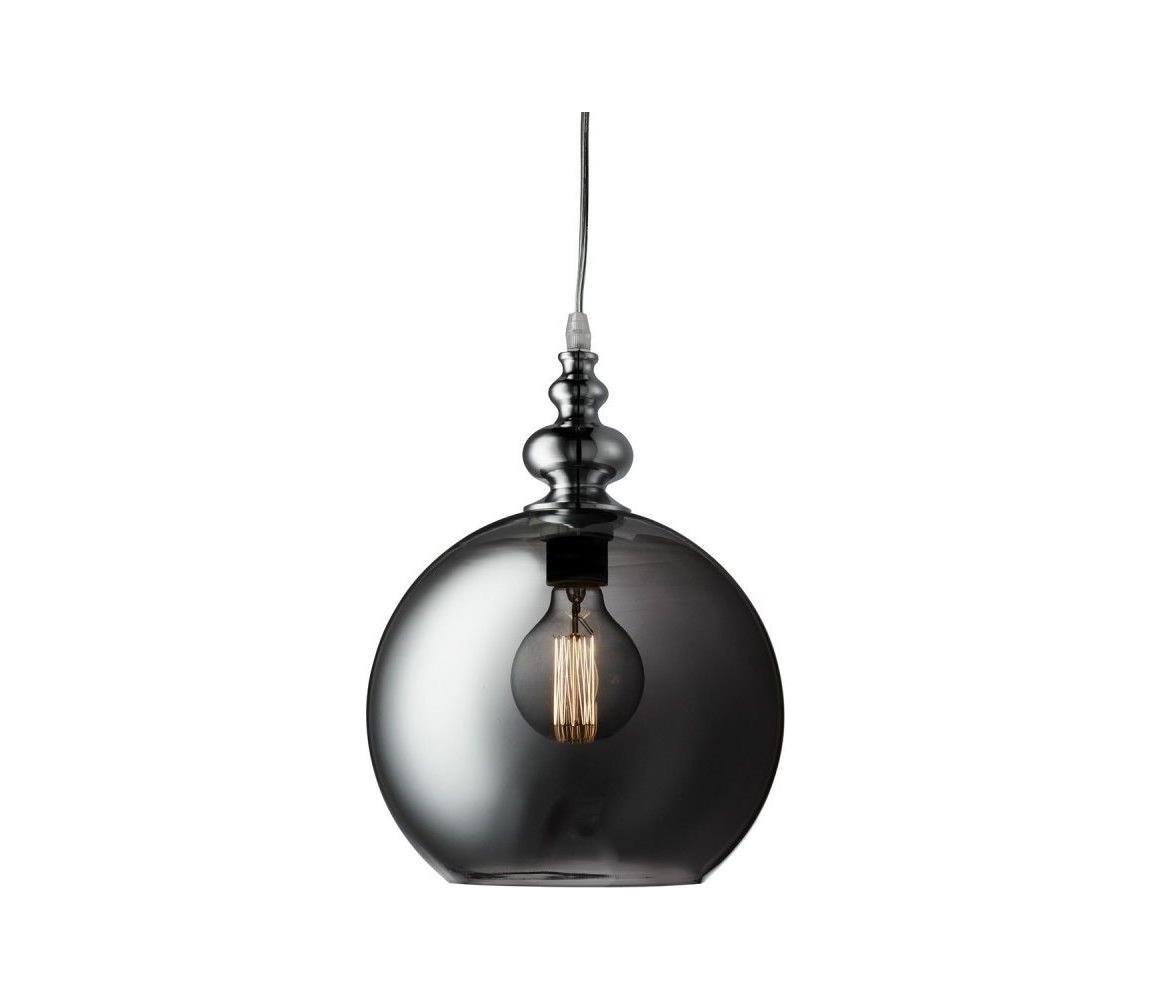 Searchlight 2020SM - Żyrandol na lince BALLS 1xE27/60W/230V czarny