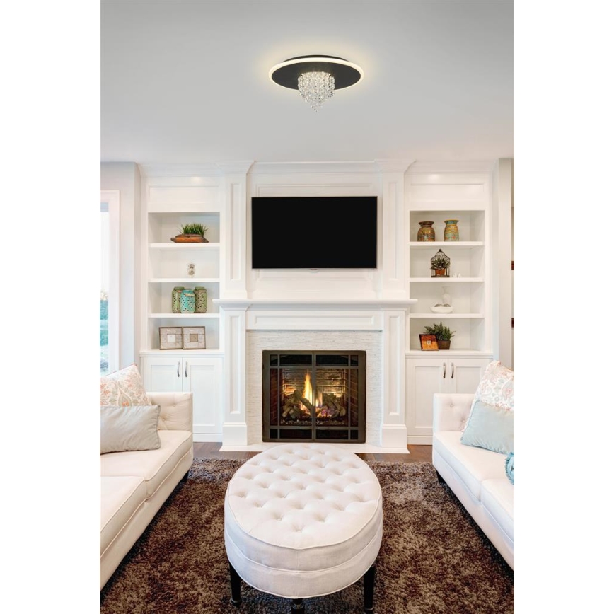 Searchlight - LED ściemnialna oprawa sufitowa DELUGE LED/20W/230V śr. 31,5 cm czarna