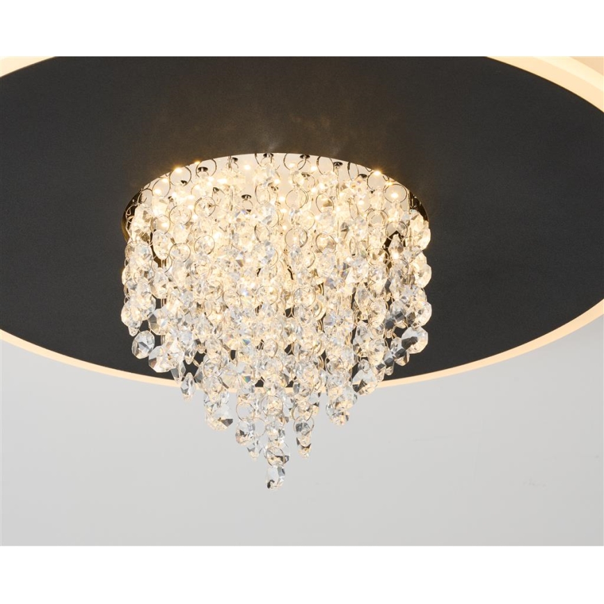 Searchlight - LED ściemnialna oprawa sufitowa DELUGE LED/20W/230V śr. 31,5 cm czarna