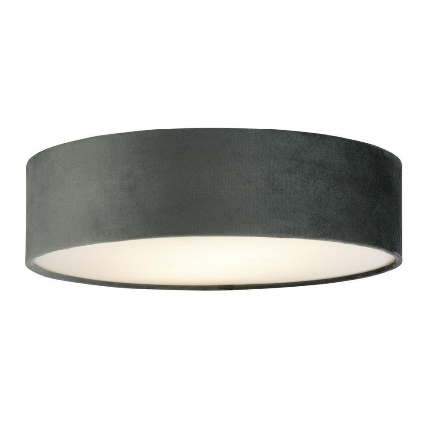 Searchlight - Lampa sufitowa DRUM PLEAT 2xE27/15W/230V szara