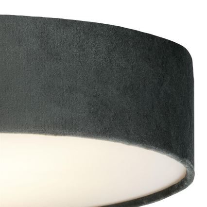 Searchlight - Lampa sufitowa DRUM PLEAT 2xE27/15W/230V szara