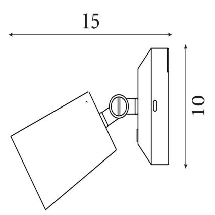Searchlight - LED ściemnialny, ładowalny kinkiet CONE LED/1,5W/5V, złoty