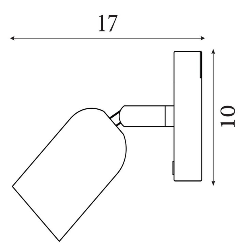 Searchlight - ściemnialny, ładowalny kinkiet CONE LED/1,5W/5V, zielony