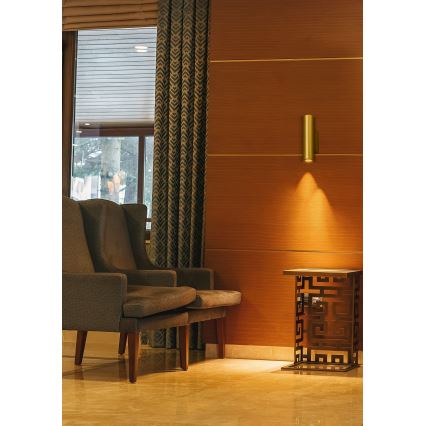 Searchlight - Kinkiet BEACON 2xGU10/10W/230V złoty