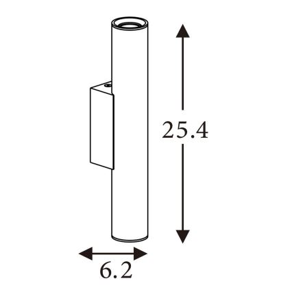 Searchlight - Kinkiet BEACON 2xGU10/10W/230V brązowy